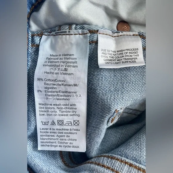 Madewell Women Blue High Rise Skinny Jeans Size 26 - Picture 7 of 10